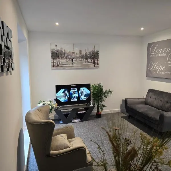 Well-Preserved 2 Bedroom Flat Apartment Around Ricoh Arena-Coventry City FC, hotel v destinaci Longford