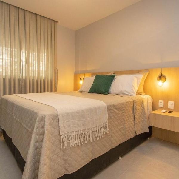 Apartamento próximo a praia com vista lateral do mar