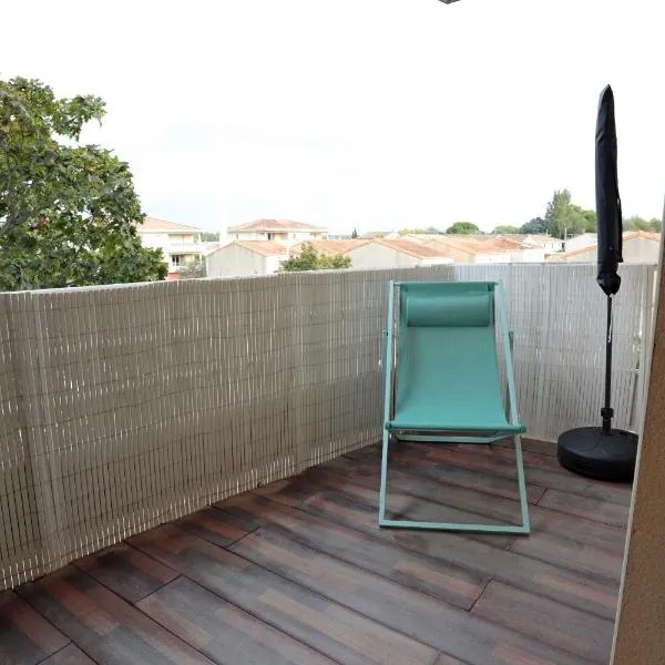 Appart T2 dans résidence calme Parking privé gratuit, hôtel à Miramas