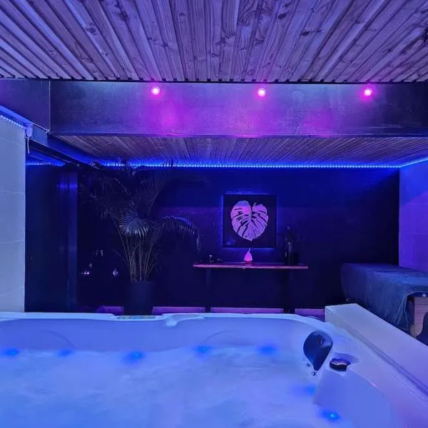 Appart design Jacuzzi Sauna, Salle de sports, hotel in Emmerin