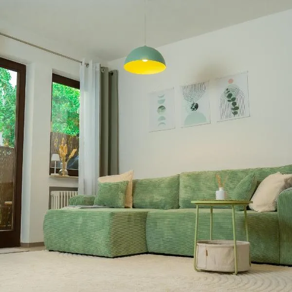 Einzigartiges Scandi Apartment - Innenstadt mit Parkplatz, Balkon & WLAN - perfekt für Radfahrer, Hotel in Riedlingen