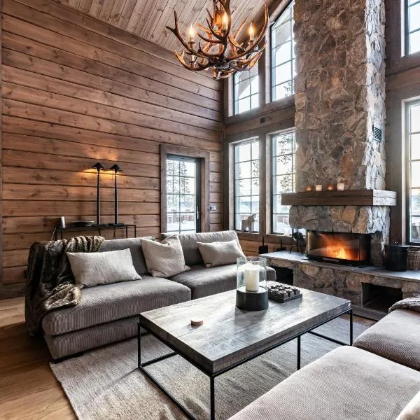 Brunbjörnen Lodge med bastu och utsikt i Idre, מלון באידרה