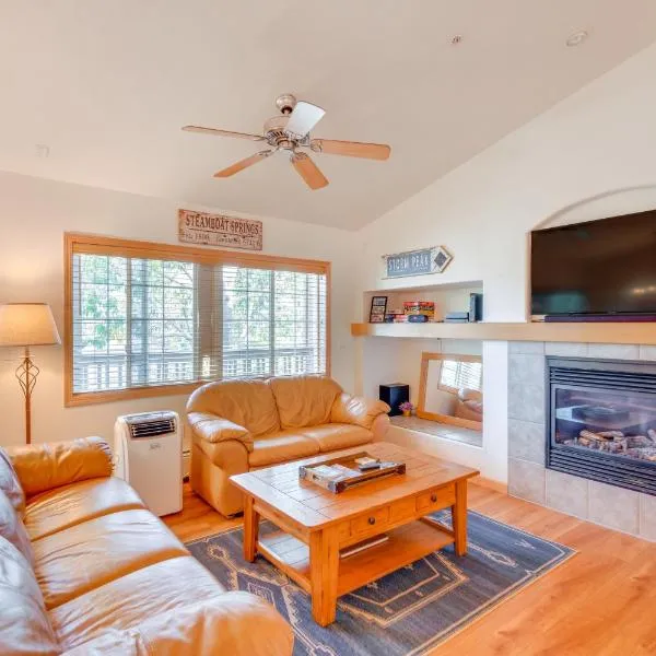 Condo with Mtn View Less Than 1 Mi to Steamboat Resort!, hotel in Steamboat Springs