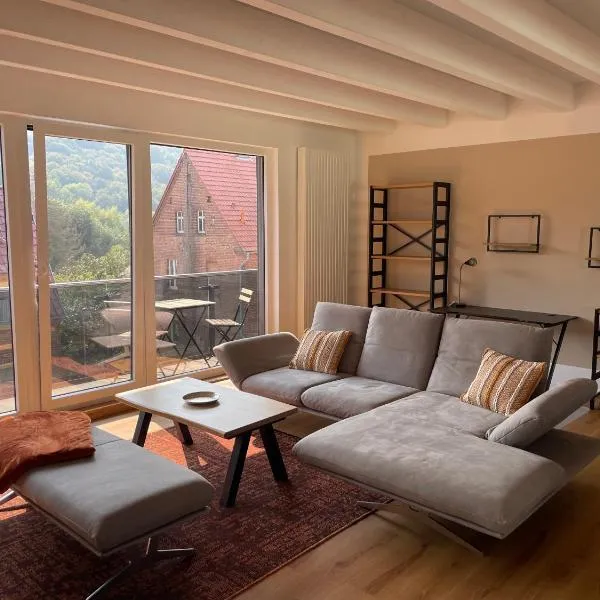 Viesnīca Ferienwohnung Strohbär in Leißling pilsētā Leißling