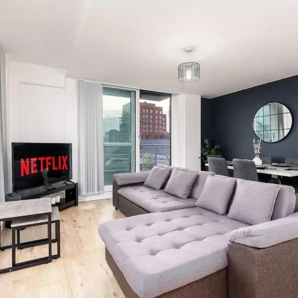 Pent House Roof Top Balcony City Centre Apt, hotel in Sheffield