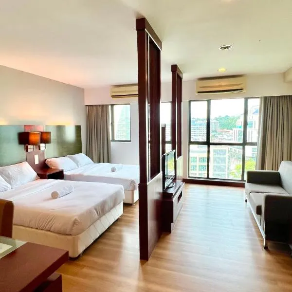 Gemilang Studio Homesuites Near Ming Garden Hotel KK, hotel Kota Kinabaluban