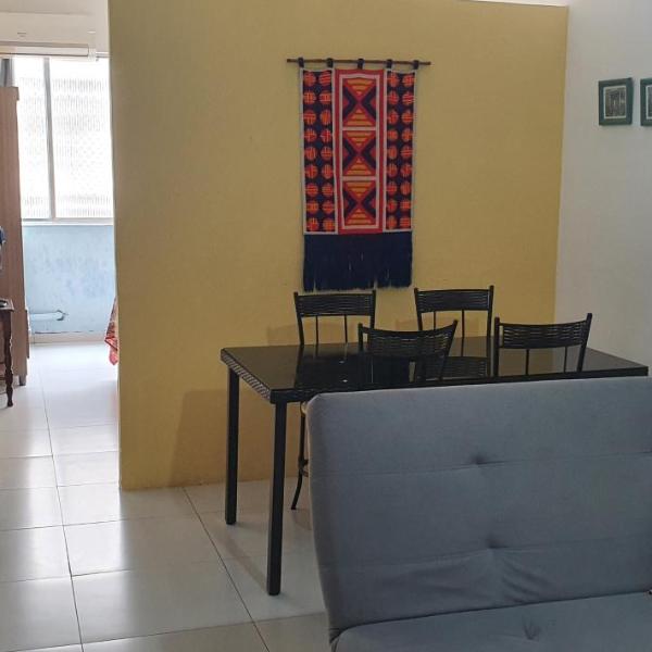 Apto Santos na Trabulsi Ponta da Praia Aquario