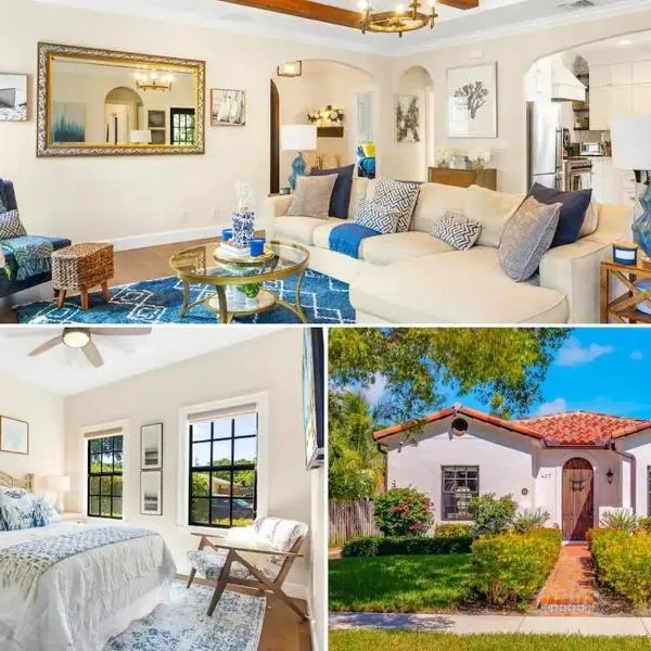 Spanish Charm 4br Guest House Private Yard, hotel in West Palm Beach