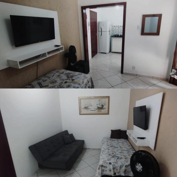 Apto com 01 dormitório e Wi-fi - Praia Grande- Tupi - perto da praia