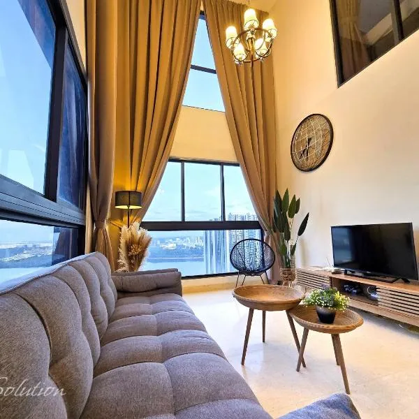 Loft Suite Seaview 2BR JB CIQ 8pax, hotel di Johor Bahru
