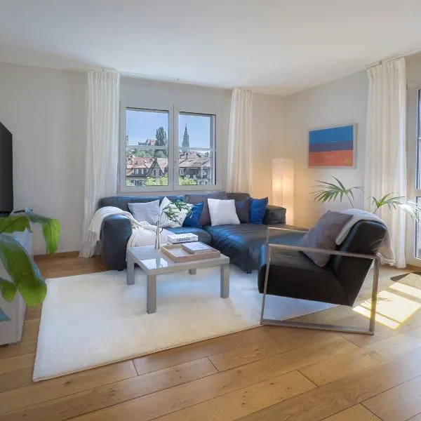 Apartment with Bed in Living Room、ベルンのホテル