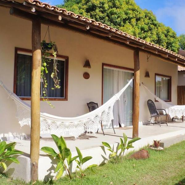 Casa a 4 minutos a pé da praia com 3 quartos climatizados