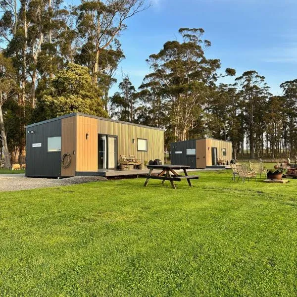 Badger's View Farmstay BLUE TONGUE Cabin, hotel v destinaci Railton