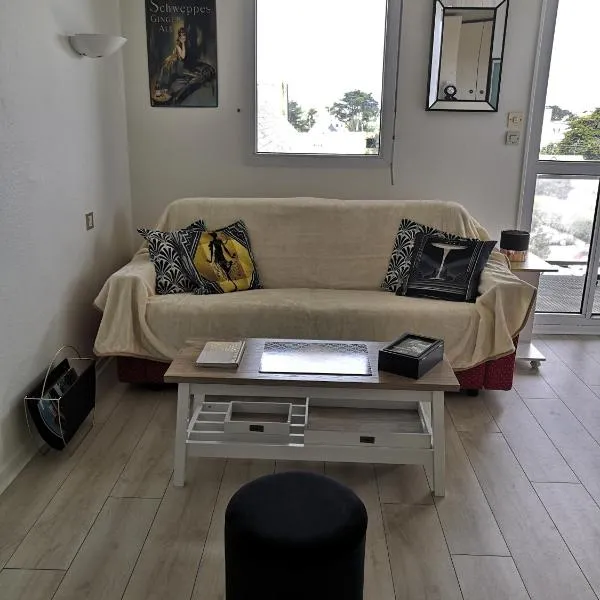 Studio cabine face piscine, hôtel à Quiberon