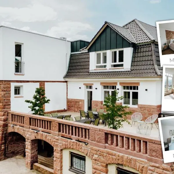 MAINTERRASSE Boardinghouse am Fluss klimatisierte Apartments mit 80qm Terrasse, hotel sa Miltenberg