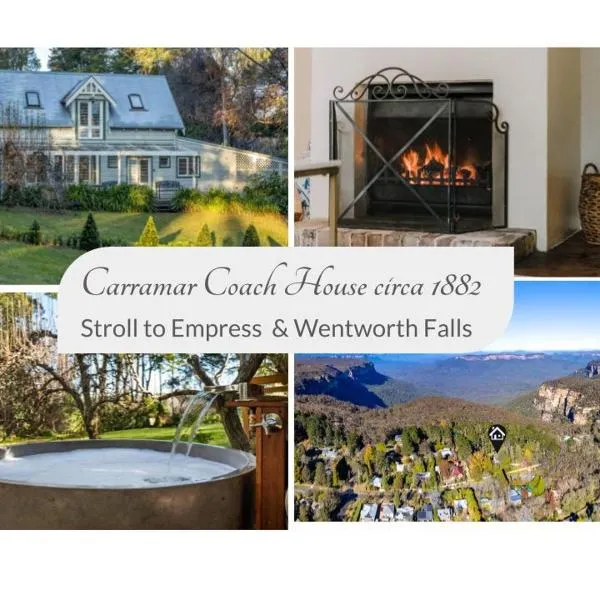 Carramar Coach House, Romantic Falls Retreat, hotel v destinaci Wentworth Falls
