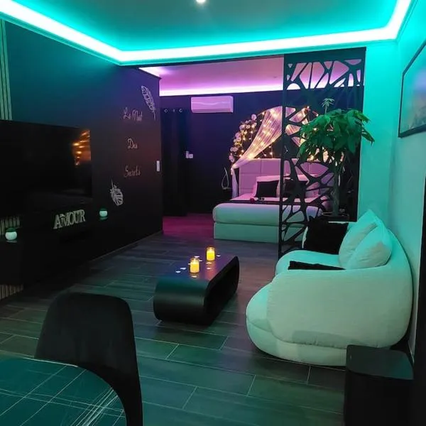LA NUIT DES SECRETS Love Room 4 étoiles avec Jacuzzi et Sauna, hotel v destinaci Roquebrune-sur Argens