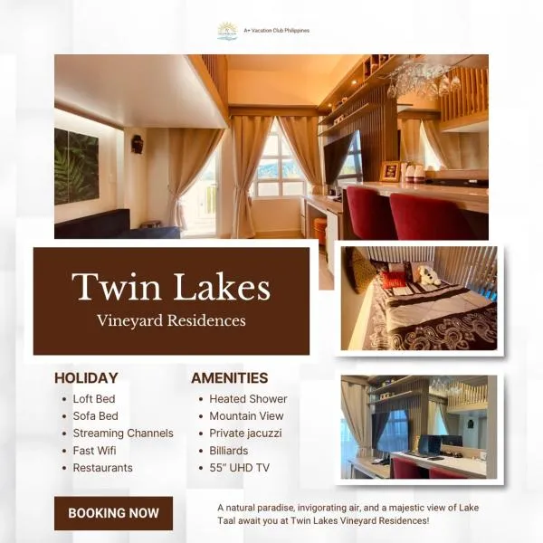 Twin Lakes Vineyard Residences Tagaytay Shiraz Building, hotel v destinaci Laurel