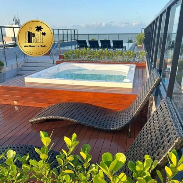 Melhores Flats - Espaçoso, pertinho do mar, hotel v destinaci João Pessoa