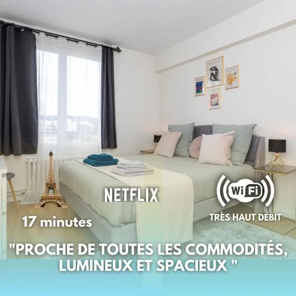 Appartement fonctionnel, balcon ,2 minutes gare ,17 minutes Paris, hotel v destinácii Cormeilles-en-Parisis