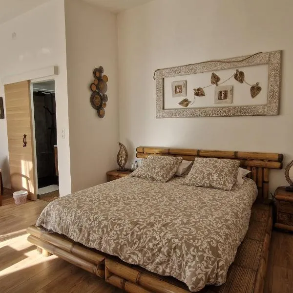 La sérénité Balinaise, chambre et sdb privée, jardin , piscine en saison, près de Chantilly, parc Astérix et CDG et Paris en 20', hotel en Orry-la-Ville