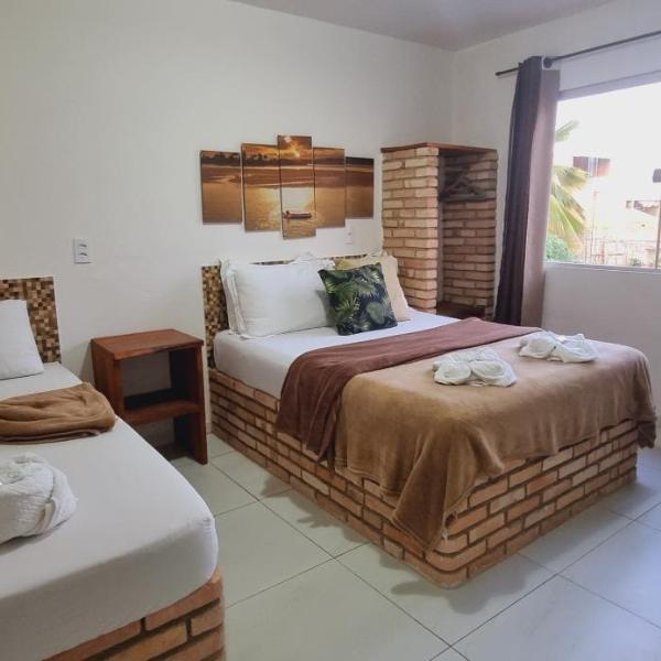 Flats-Pousada Três Milagres-Apartamentos completos em São Miguel dos Milagres-Centro-Primeiro conjunto antes da praia, 200m somente- com café opcional, bicicletas gratuitas, caiaques, kit praia, mini mercado 24h, estacionamento privativo e monitorado! - Foto 2