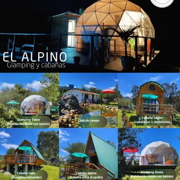 El Alpino Cabaña Glamping & Camping, hotel v destinaci Guatavita