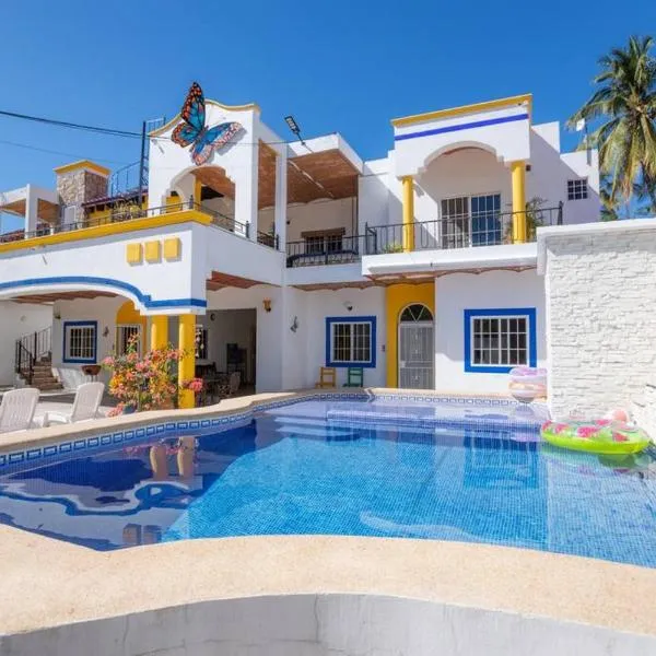 La Casa Mariposa, hotel en Rincón de Guayabitos