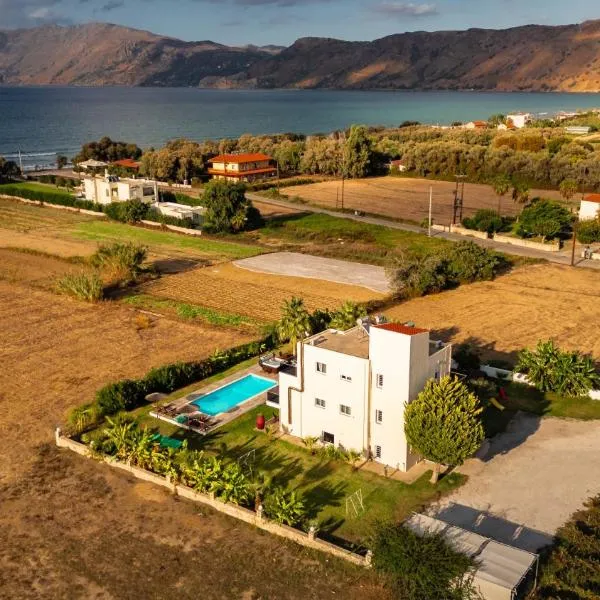 Martimi Apartments - 200M from Drapanias Beach - Pool - Hot Tub - Sauna - BBQ, viešbutis Kisame