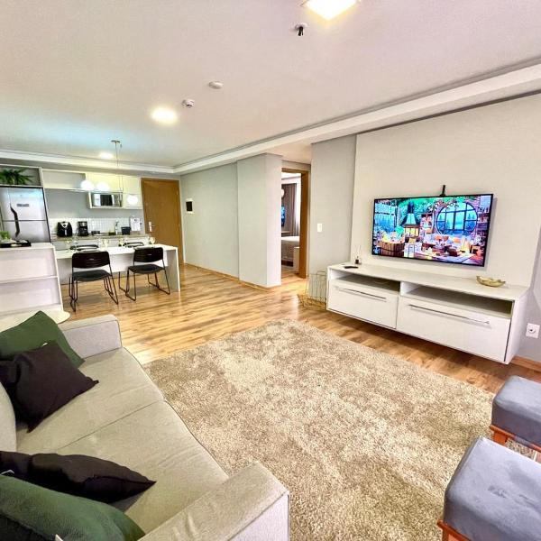 Flat Completo e Aconchegante com 2 Quartos Privado
