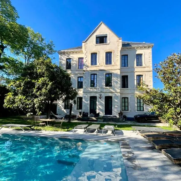 Demeure Saint Louis Historic manor, City 700m, parking,A C,Clim,WIFI, heated pool, city view, hotel v Carcassonne
