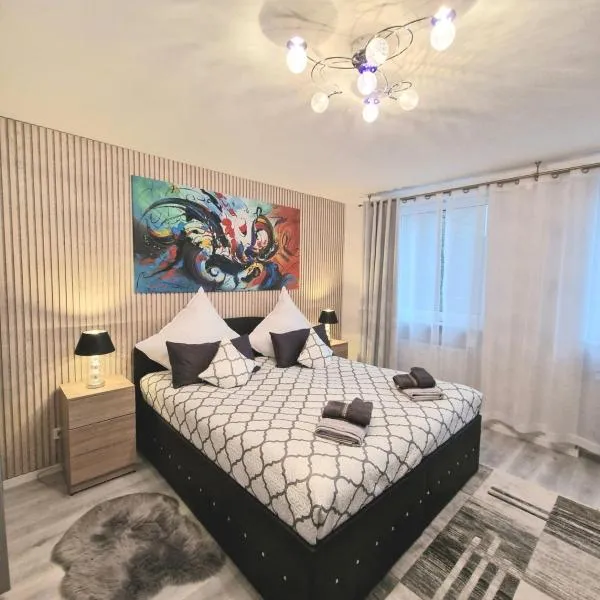 Familienfreundliche geräumige Design-Wohnung mit Balkon im Zentrum - APOLONIAliving, hotel v destinaci Karlsruhe