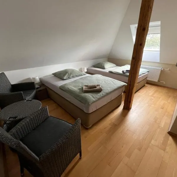 Doppelzimmer-Bad-Kühlschrank-Tv-19, hotel v destinaci Meine