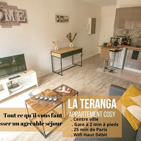 La Téranga - WIFI - Coeur de ville - Gare, hotel in Les Mureaux