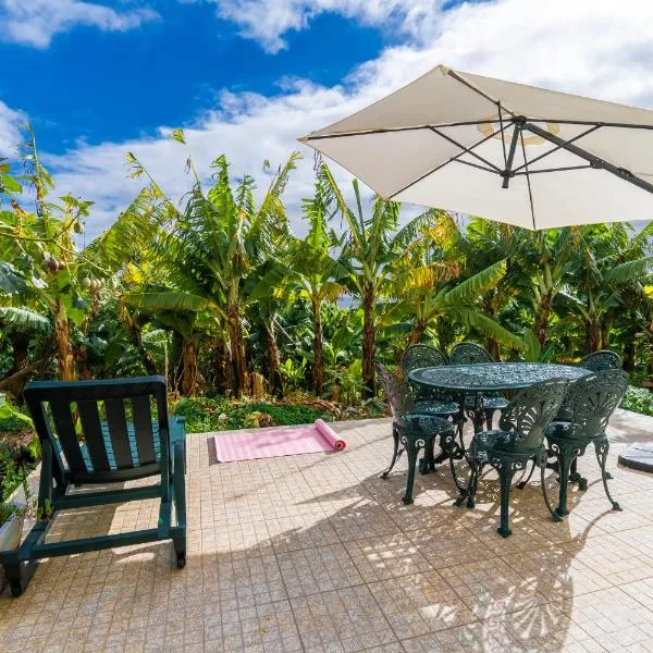 Sleep Among the Bananas! Rustic Cottage with Trails at Your Doorstep, hotel in Ponta do Sol