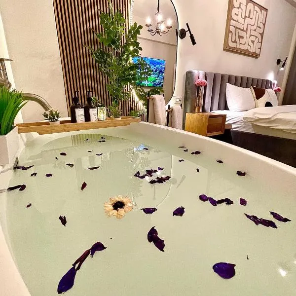 Designer Apartment with SPA complex & Jacuzzi near Bahai Garden Haifa, hotel v destinaci Haifa
