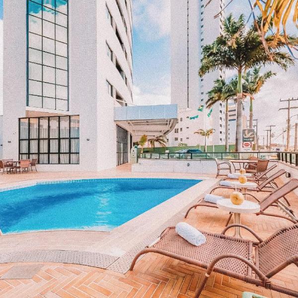 Suíte #1706 em hotel a 180m da praia