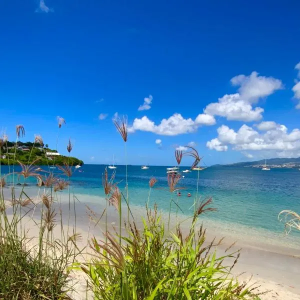 Tropicvirgin studio vue mer, 150m de la plage, hotell sihtkohas Les Trois-Îlets