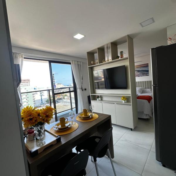 Lindo flat no compact Tambaú 8 andar em Tambaú vista para o mar