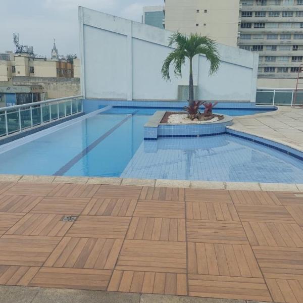 Flat com varanda, quarto de Morador Hotel 106b - Foto 4