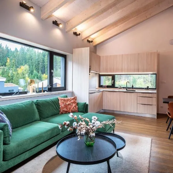 Eliška Apartment - Modern Family Loft Apartment direct on ski slope and forest – hotel w Rużomberku