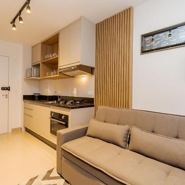 Apto de 1 Quarto com Sofá-Cama na Sala - LHP1004 - Foto 4