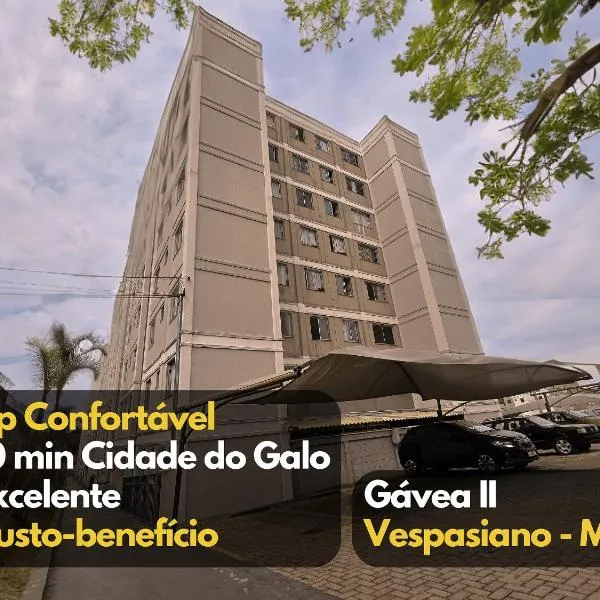 Apartamento 2 quartos à 10 min da Cidade do Galo, hotel v destinaci Vespasiano