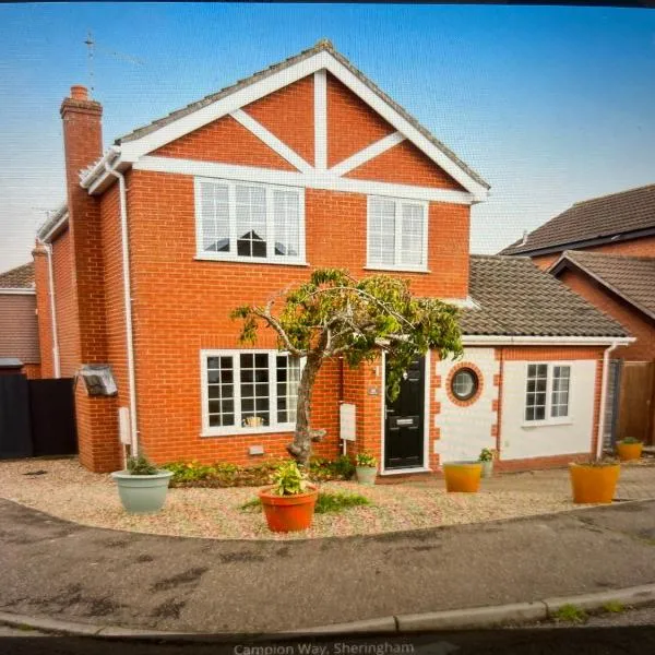 SeaCross Sheringham Norfolk Coast 3 Bed Detached house, hotel in Sheringham