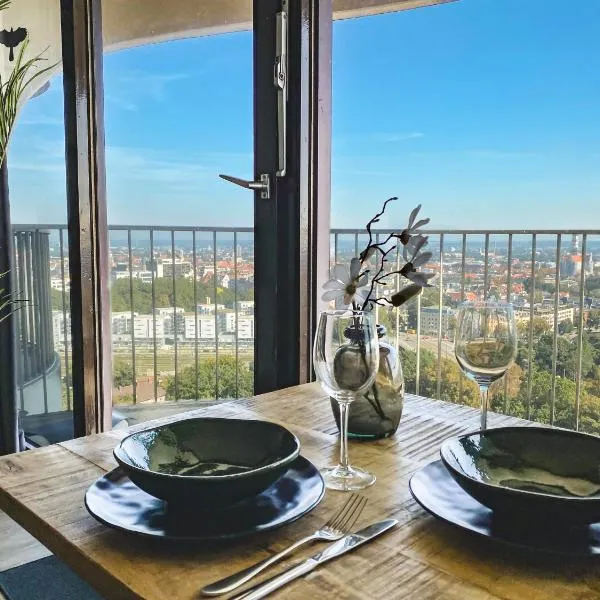 Studio an der Kongresshalle mit Blick über die Stadt, hotel em Augsburg