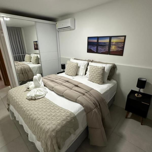Apt hotel praia Guarajuba condominio Porto Smeralda praia excluisiva - Foto 2