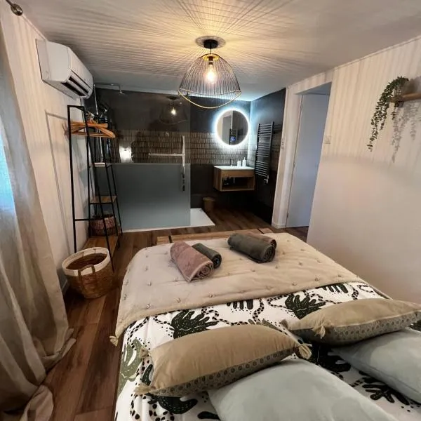 Cocon cosy appart romantique, jacuzzi piscine, hotel em Puget
