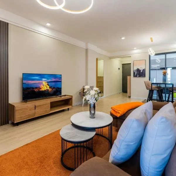 Kapri Nairobi 2BR Suite w Pool Gym near JKIA SGR、ナイロビのホテル