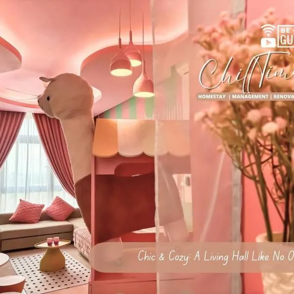 Paradigm Residence Above Paradigm Mall FREE 5G WiFi Netflix Pool by ChillTime Homestay, hotell i Johor Bahru