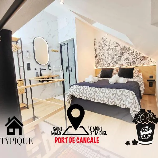 MRODBNB - Maisonnette Atypique enfouie dans la Roche - Gr34, Plage, Resto & Huîtres à 25m, hôtel à Cancale